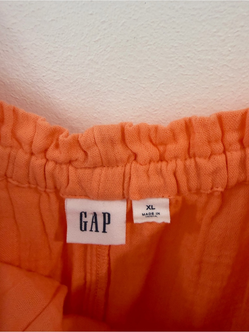 Gap‎ Square Neck Cotton Mini Dress Paradise Peach XL - Picture 5 of 5